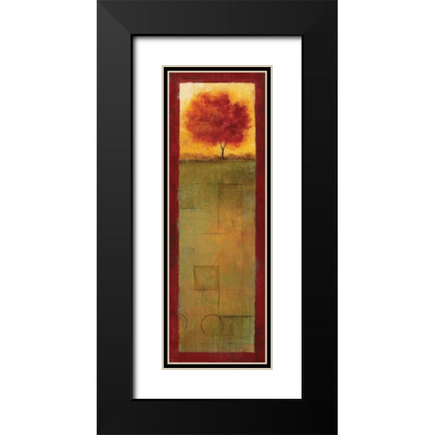 Autumn Vision II Black Modern Wood Framed Art Print with Double Matting by Martin, Cheryl