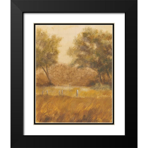 Traveled Path I Black Modern Wood Framed Art Print with Double Matting by Martin, Cheryl