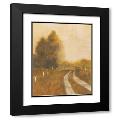 Traveled Path II Black Modern Wood Framed Art Print with Double Matting by Martin, Cheryl