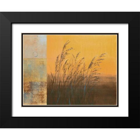 Shimmering I Black Modern Wood Framed Art Print with Double Matting by Martin, Cheryl