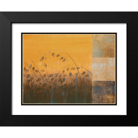 Shimmering II Black Modern Wood Framed Art Print with Double Matting by Martin, Cheryl