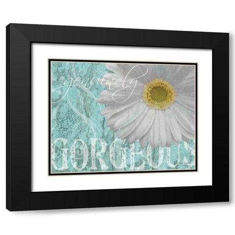 Gerbera III Black Modern Wood Framed Art Print with Double Matting by Murray, Sylvia