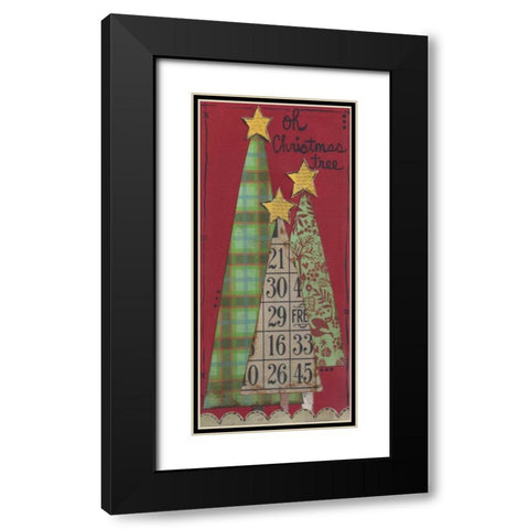 Christmas Tree  Black Modern Wood Framed Art Print with Double Matting by Martin, Monica