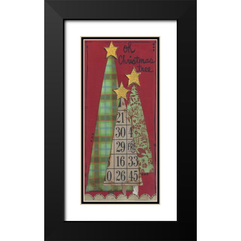 Christmas Tree  Black Modern Wood Framed Art Print with Double Matting by Martin, Monica