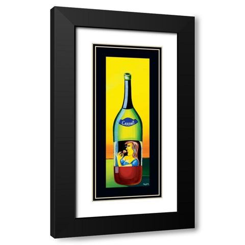 Cabernet Black Modern Wood Framed Art Print with Double Matting by Naylor, Mary