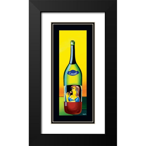 Cabernet Black Modern Wood Framed Art Print with Double Matting by Naylor, Mary