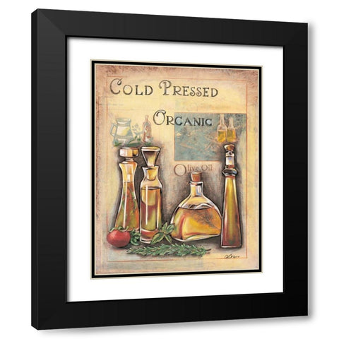 Olive Oil II Black Modern Wood Framed Art Print with Double Matting by Osborne, Susan
