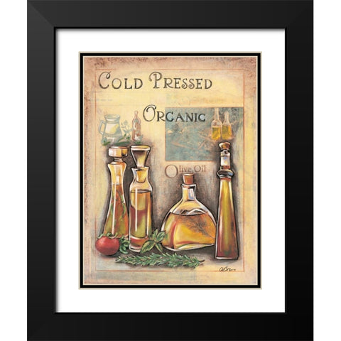 Olive Oil II Black Modern Wood Framed Art Print with Double Matting by Osborne, Susan