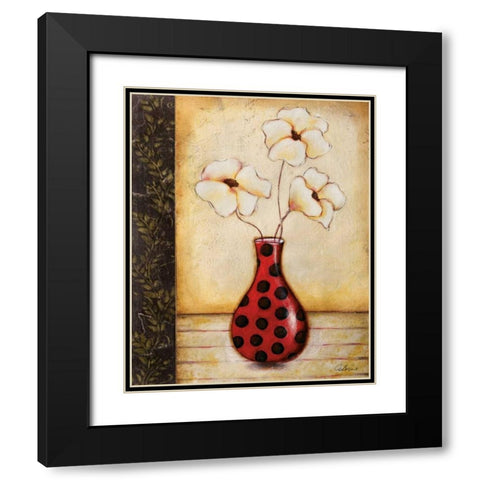 Playful I Black Modern Wood Framed Art Print with Double Matting by Osborne, Susan