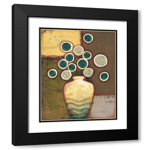 Timeless I Black Modern Wood Framed Art Print with Double Matting by Osborne, Susan