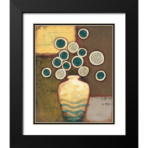 Timeless I Black Modern Wood Framed Art Print with Double Matting by Osborne, Susan