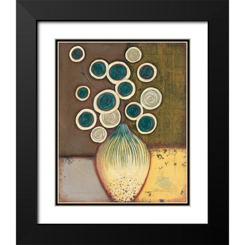 Timeless II Black Modern Wood Framed Art Print with Double Matting by Osborne, Susan