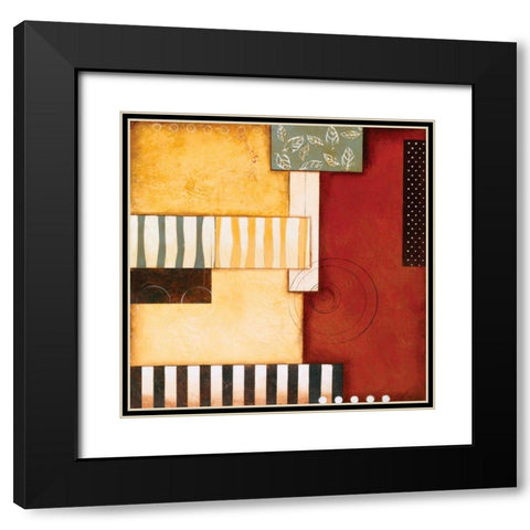 Sedona II Black Modern Wood Framed Art Print with Double Matting by Osborne, Susan