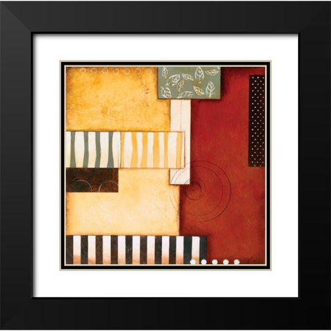 Sedona II Black Modern Wood Framed Art Print with Double Matting by Osborne, Susan