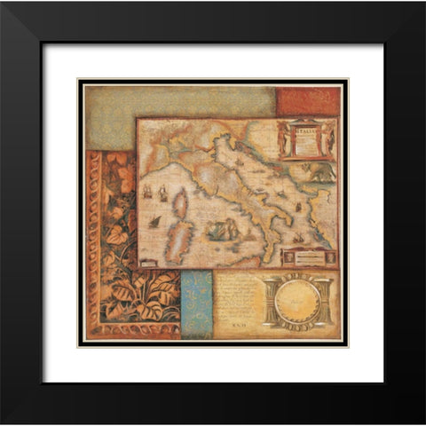 Renaissance I Black Modern Wood Framed Art Print with Double Matting by Osborne, Susan