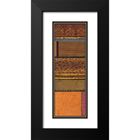 Continental Drift I Black Modern Wood Framed Art Print with Double Matting by Palmer, Michael