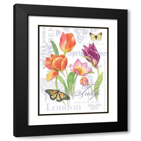 Country Manor II Black Modern Wood Framed Art Print with Double Matting by Paton, Julie
