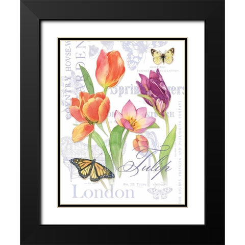 Country Manor II Black Modern Wood Framed Art Print with Double Matting by Paton, Julie
