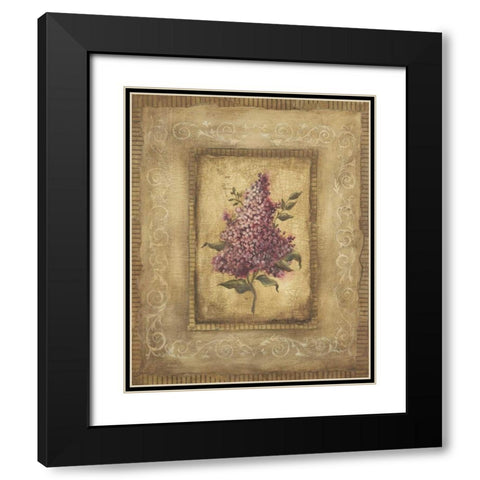 Savin Lilac Black Modern Wood Framed Art Print with Double Matting by Poloson, Kimberly