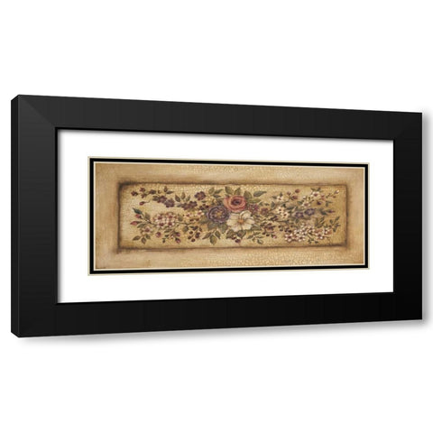 Vintage Garland I Black Modern Wood Framed Art Print with Double Matting by Poloson, Kimberly