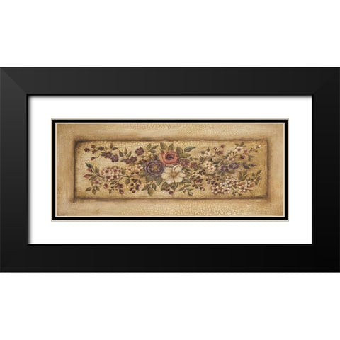 Vintage Garland I Black Modern Wood Framed Art Print with Double Matting by Poloson, Kimberly