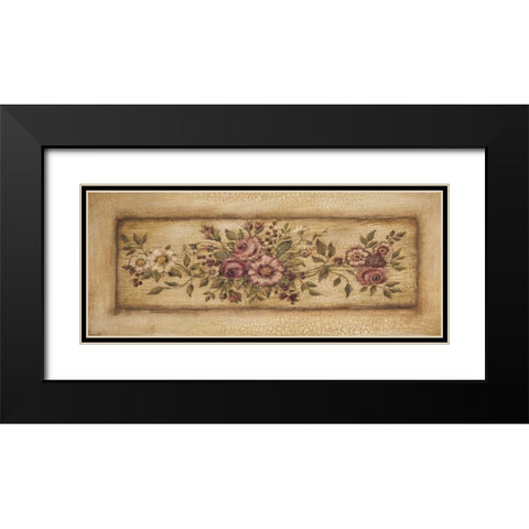 Vintage Garland II Black Modern Wood Framed Art Print with Double Matting by Poloson, Kimberly
