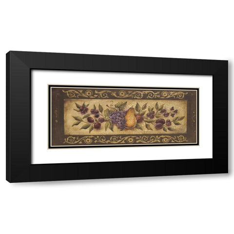 Opulent Garland I Black Modern Wood Framed Art Print with Double Matting by Poloson, Kimberly