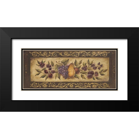 Opulent Garland I Black Modern Wood Framed Art Print with Double Matting by Poloson, Kimberly