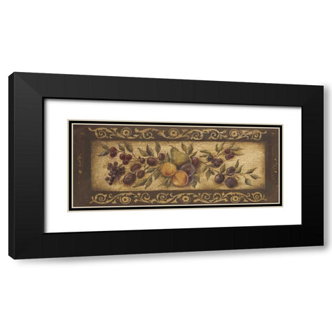 Opulent Garland II Black Modern Wood Framed Art Print with Double Matting by Poloson, Kimberly