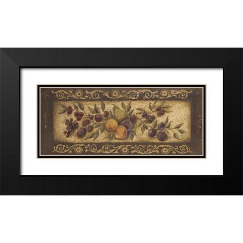 Opulent Garland II Black Modern Wood Framed Art Print with Double Matting by Poloson, Kimberly