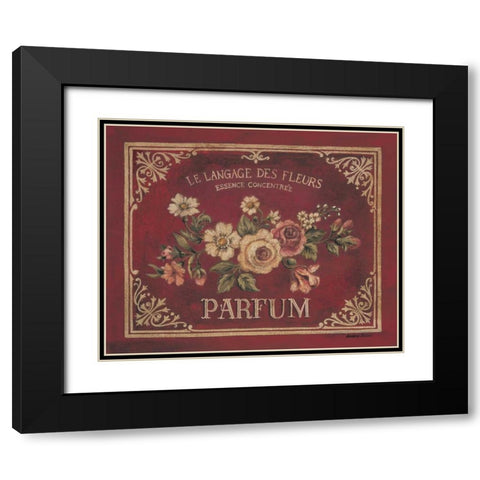 Parfum Black Modern Wood Framed Art Print with Double Matting by Poloson, Kimberly