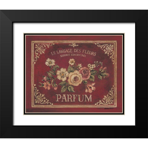 Parfum Black Modern Wood Framed Art Print with Double Matting by Poloson, Kimberly