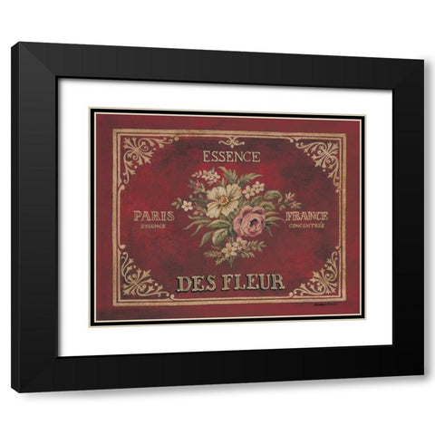 Essence Black Modern Wood Framed Art Print with Double Matting by Poloson, Kimberly
