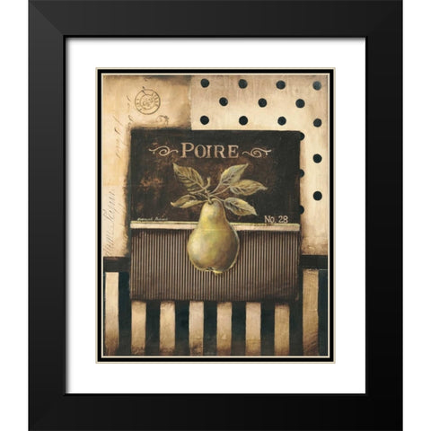 Poire Black Modern Wood Framed Art Print with Double Matting by Poloson, Kimberly