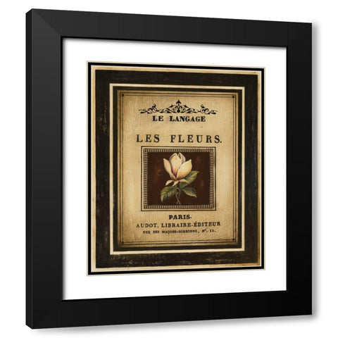 Flower Garden II Black Modern Wood Framed Art Print with Double Matting by Poloson, Kimberly
