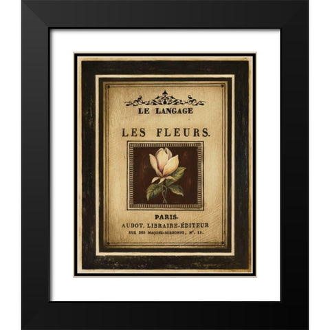 Flower Garden II Black Modern Wood Framed Art Print with Double Matting by Poloson, Kimberly