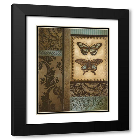 Back to the Garden I Black Modern Wood Framed Art Print with Double Matting by Poloson, Kimberly