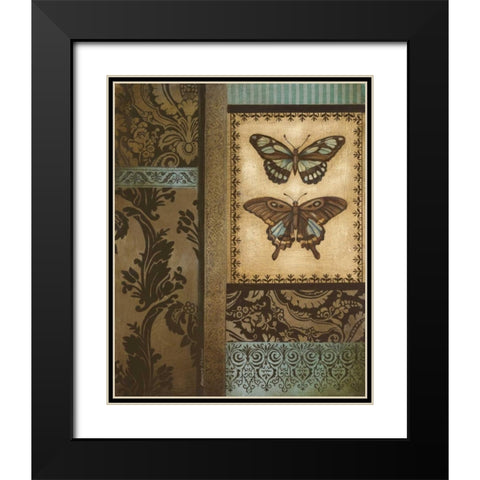 Back to the Garden I Black Modern Wood Framed Art Print with Double Matting by Poloson, Kimberly
