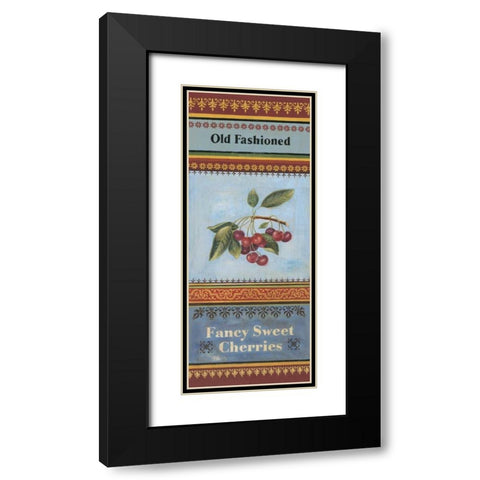 Fancy Cherries Black Modern Wood Framed Art Print with Double Matting by Poloson, Kimberly