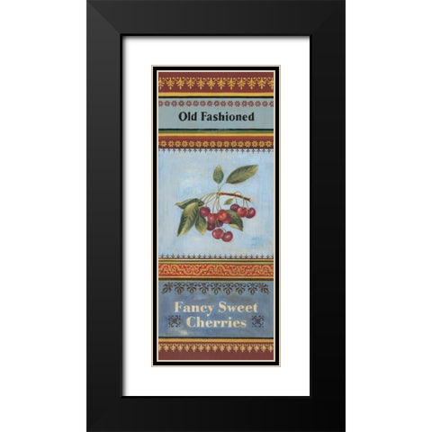 Fancy Cherries Black Modern Wood Framed Art Print with Double Matting by Poloson, Kimberly