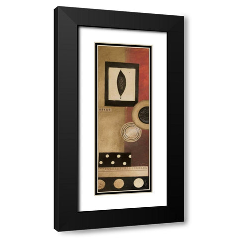 Radius Panel I Black Modern Wood Framed Art Print with Double Matting by Poloson, Kimberly