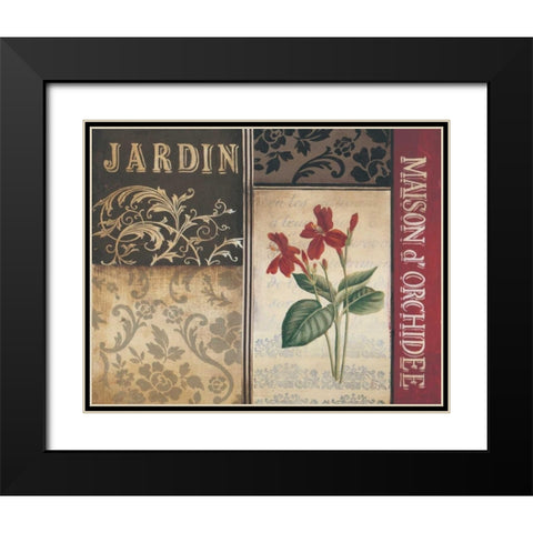 Belle Jardin I Black Modern Wood Framed Art Print with Double Matting by Poloson, Kimberly