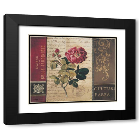 Belle Jardin II Black Modern Wood Framed Art Print with Double Matting by Poloson, Kimberly