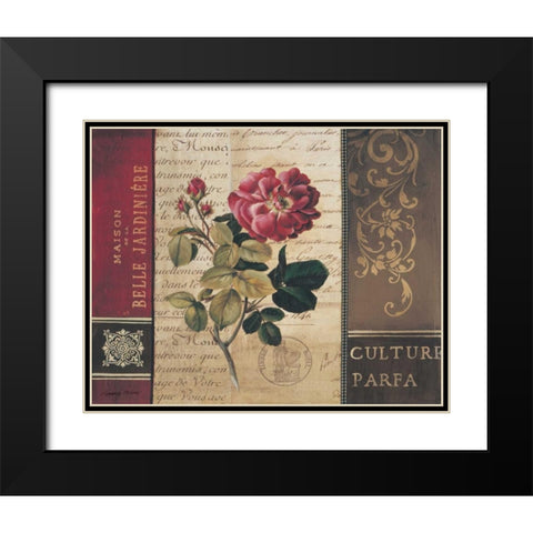 Belle Jardin II Black Modern Wood Framed Art Print with Double Matting by Poloson, Kimberly