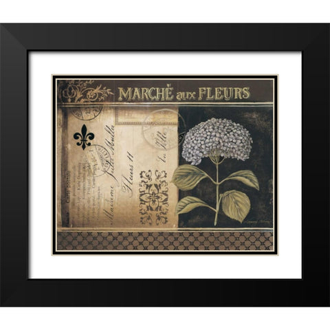 Botanique II Black Modern Wood Framed Art Print with Double Matting by Poloson, Kimberly
