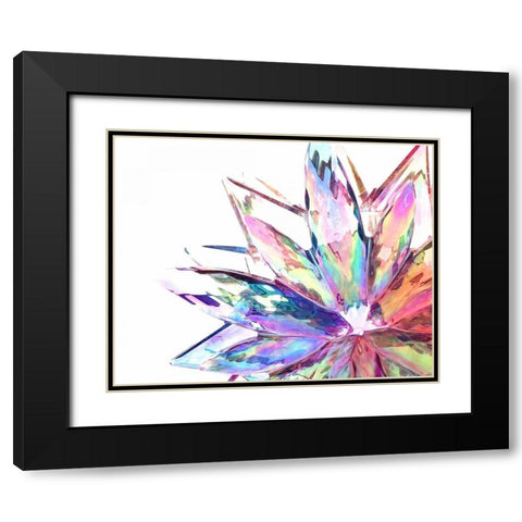 Prismatique II Black Modern Wood Framed Art Print with Double Matting by Burkhart, Monika