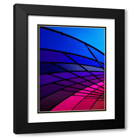 Rainglo I Black Modern Wood Framed Art Print with Double Matting by Burkhart, Monika