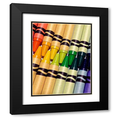 Color Crave I Black Modern Wood Framed Art Print with Double Matting by Burkhart, Monika