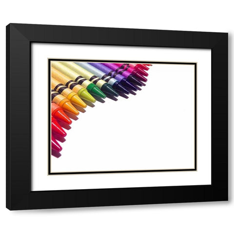 Color Crave III Black Modern Wood Framed Art Print with Double Matting by Burkhart, Monika
