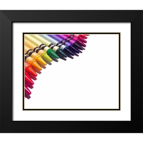 Color Crave III Black Modern Wood Framed Art Print with Double Matting by Burkhart, Monika